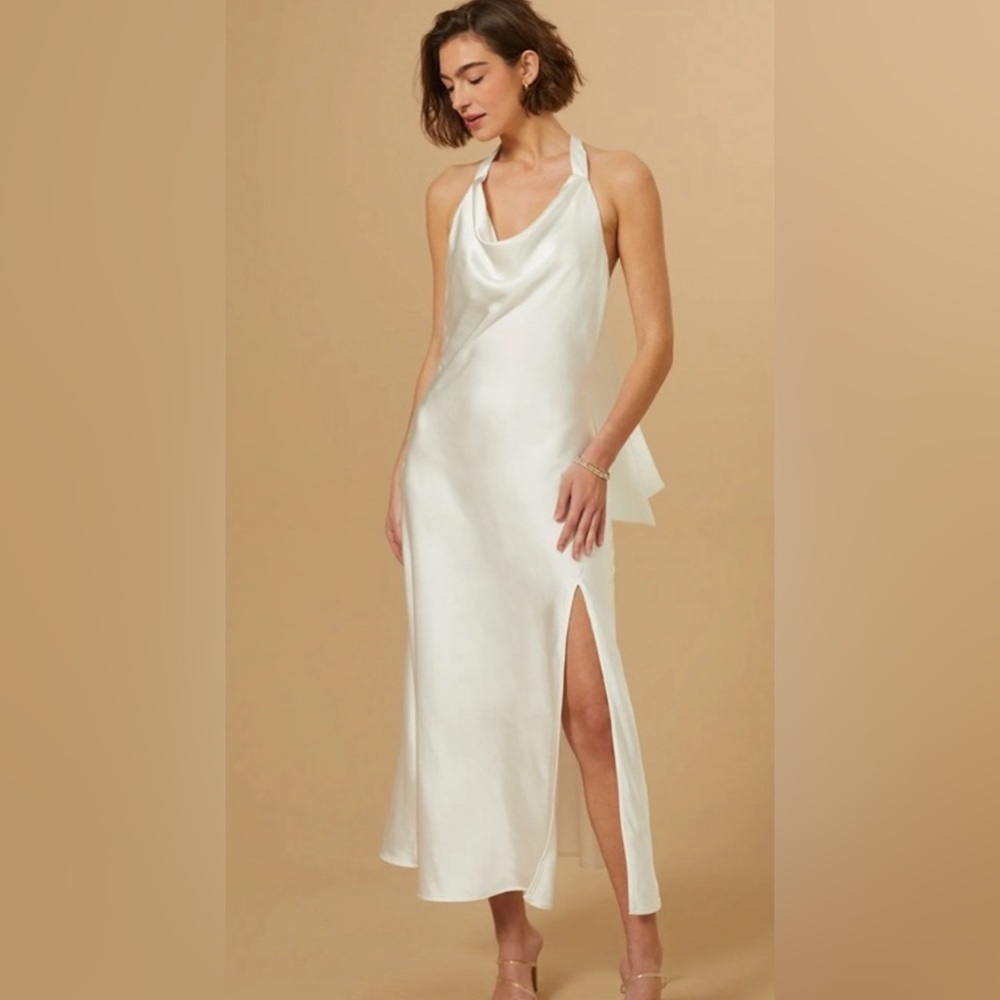 Altr’d State Daphne Satin Midi Dress